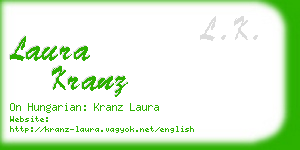 laura kranz business card